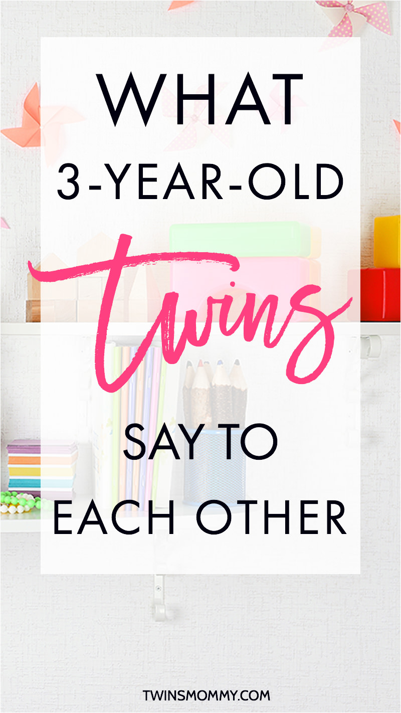 What 3-Year-Old Twins Say to Each Other