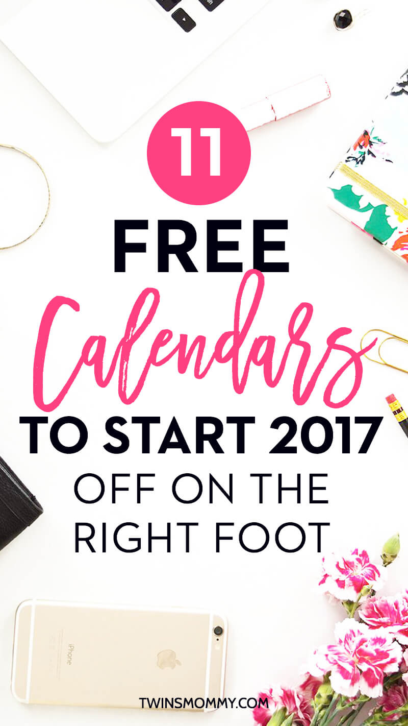 11 Free Calandars to Start 2107 Off on the Right Foot