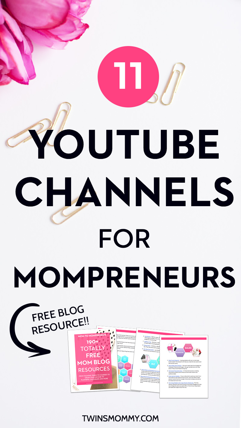 11 Youtube Channels for Mompreneurs