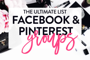 pinterest and facebook group boards list